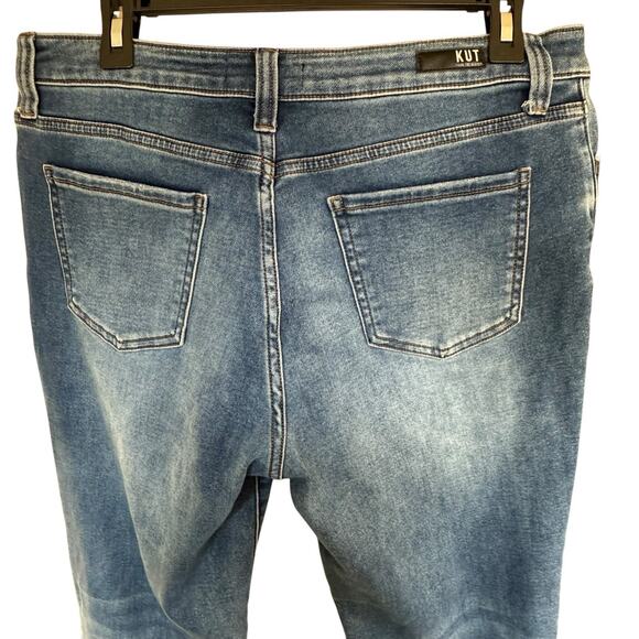 Kut From The Kloth Jeans Women's Kelsey High Rise Fab Ab Ankle Flare Sz 12 - Picture 4 of 10